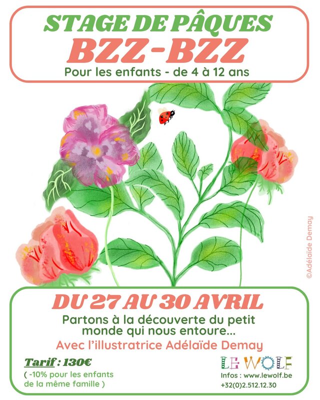 Stages,cours Stage Pâques Bzz-Bzz