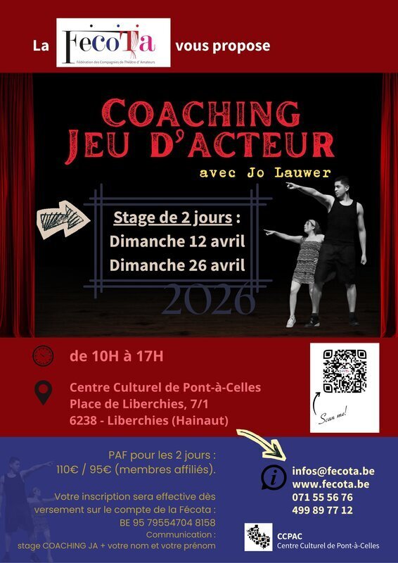 Stages,cours Stage - Coaching d acteur