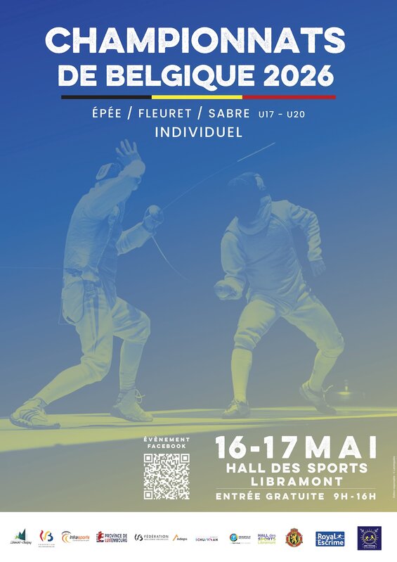 Loisirs Championnats Belgique d escrime U17-U20