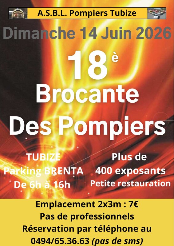  18ème Brocante Pompiers