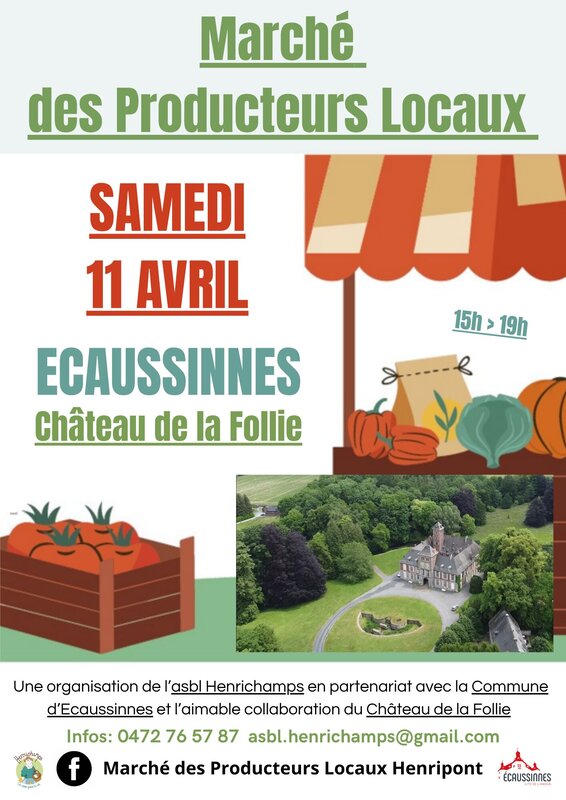 Loisirs Marché producteurs château la Follie