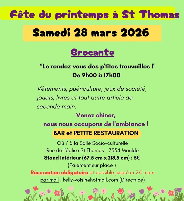  Brocante l école Thomas
