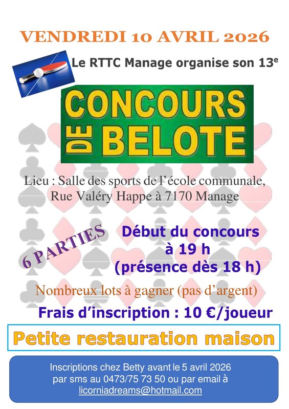 Loisirs Concours belote