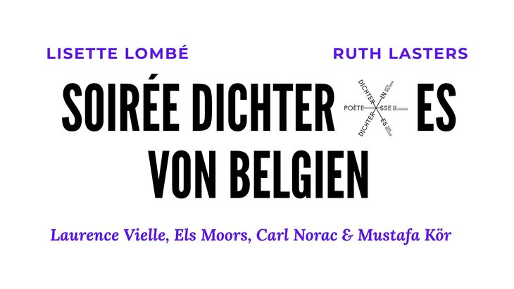 Conférences Poésie belge | Soirée dichter*es Belgien avec Lisette Lombé, Ruth Lasters et