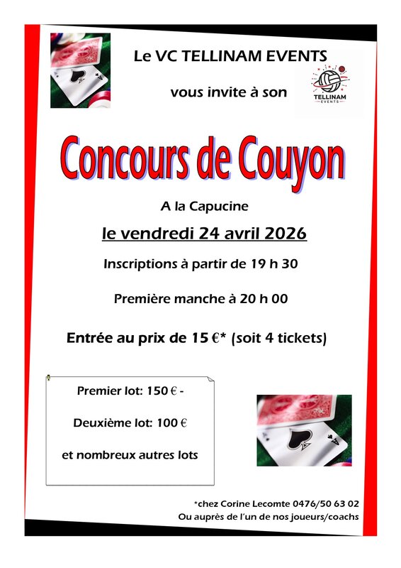 Loisirs Concours couyon annuel (Organisation Tellinam Events)