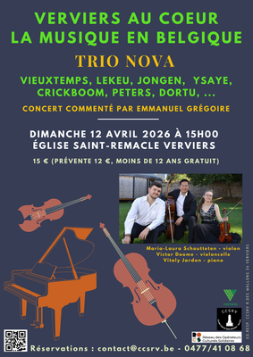 Concerts Concert commenté : “Verviers cœur La musique Belgique”