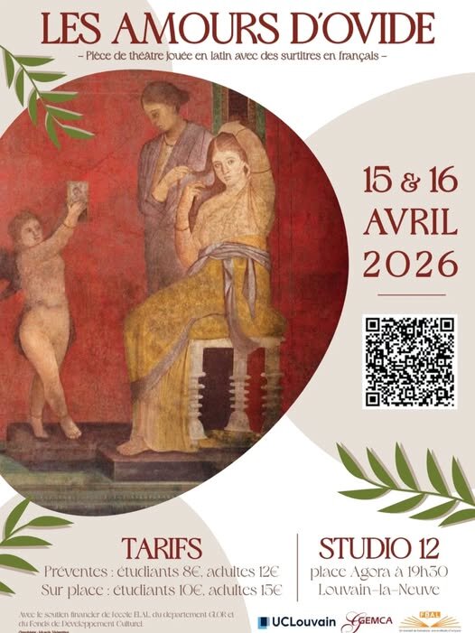 Spectacles Les amours d Ovide - pièce jouée latin sous-titrée
