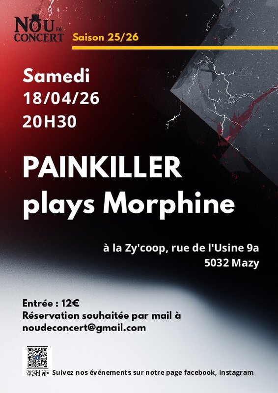 Concerts Painkiller plays Morphine concert