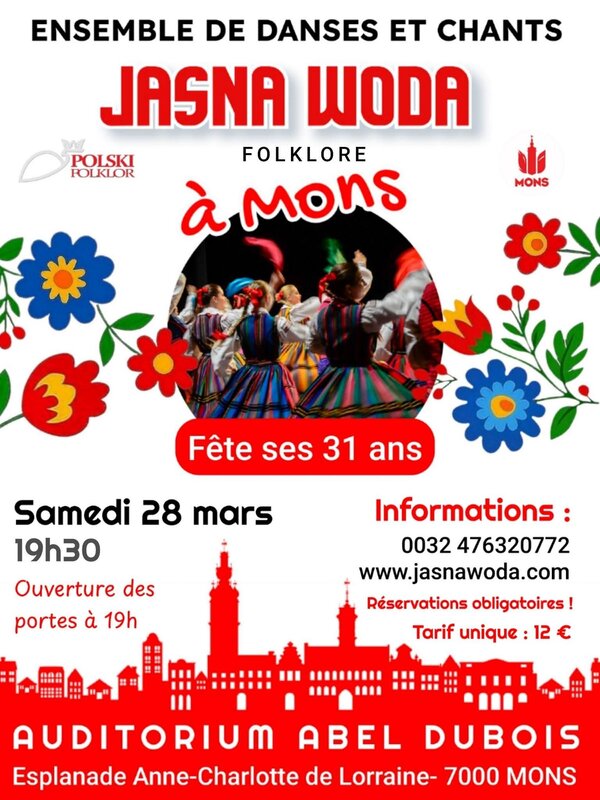 Spectacles 31 de l’ensemble danses chants Pologne Jasna Woda