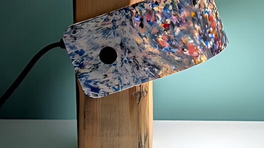 Stages,cours Lampe plastique recyclé