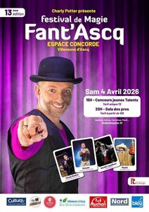 Spectacles 13e édition Festival magie Fant Ascq