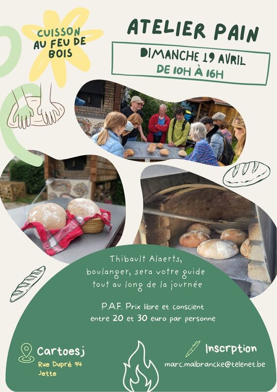 Stages,cours Atelier pain cuisson feu bois