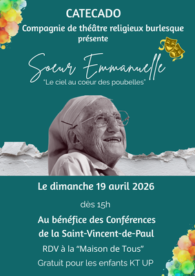 Spectacles  Sœur Emmanuelle - ciel cœur poubelles 