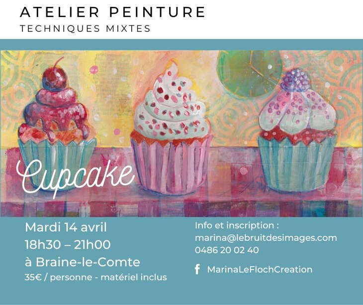 Stages,cours Atelier artistique Cupcake