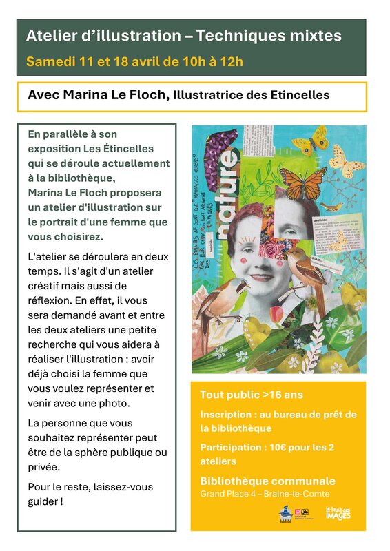 Stages,cours Atelier mixed-media Etincelles