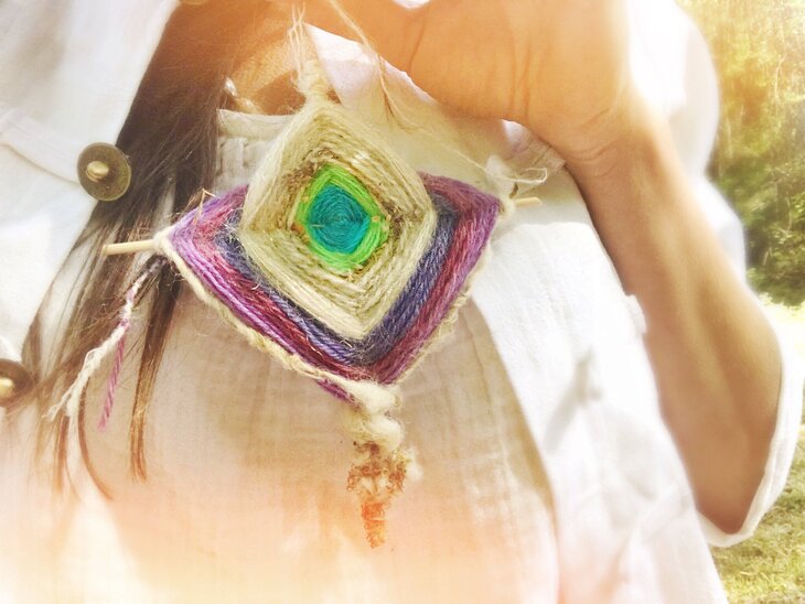 Stages,cours Atelier Tissage rituel Ojos Dios Silam Sakma