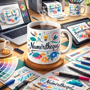 Stages,cours Goûters numériques : Concevoir tasse personnalisée grâce outils numériques