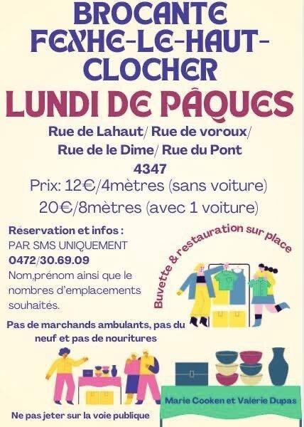  Brocante lundi Pâques