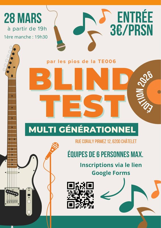Soirées Blind test multi generationnel pionniers Roselies