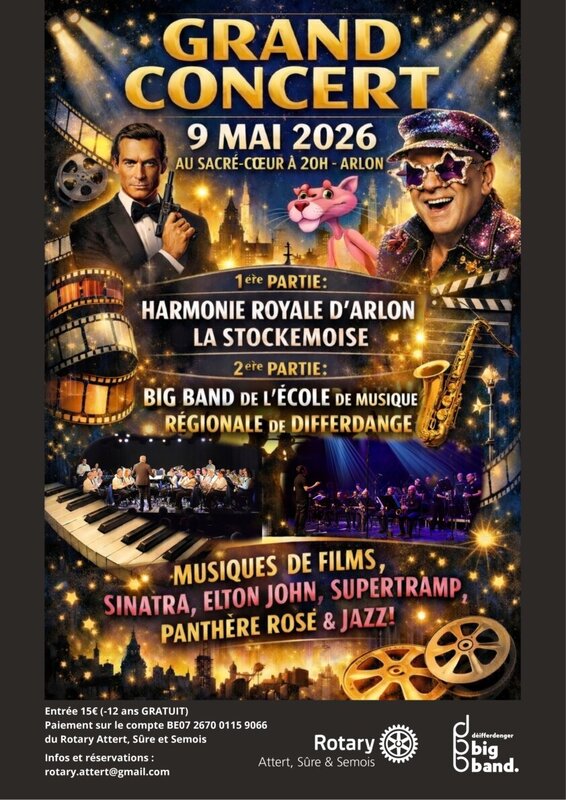 Concerts Grand Concert profit Rotary d’Attert, Sûre Semois