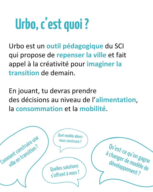 Stages,cours Formation l’outil pédagogique : Urbo, ville transition