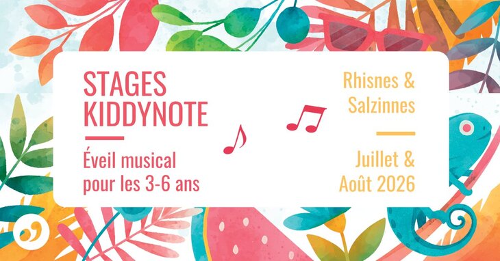 Stages,cours Stage d éveil musical - Vacances d été