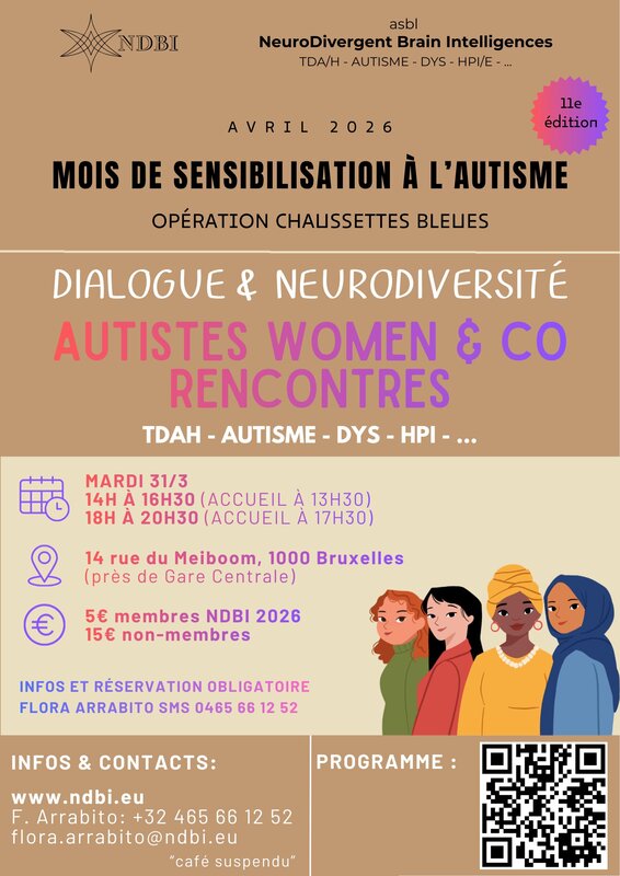 Conférences Rencontre Autistes Women & | Campagne Sensibilisation Autisme | Ndbi asbl
