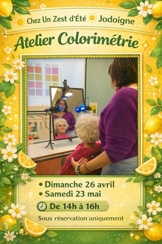 Stages,cours ☀️ Chez Zest d’Été  Atelier Colorimétrie ☀️ 2 dates