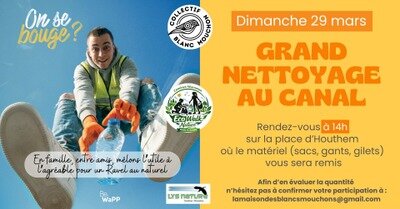 Loisirs Grand nettoyage canal Houthem