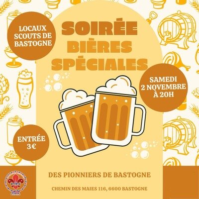 Soirées Soirée Bières spéciales Pionniers Bastogne