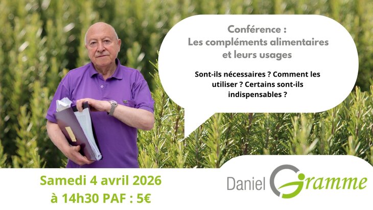 Conférences Conférence : compléments alimentaires leurs usages