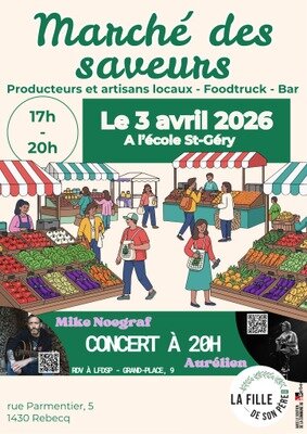Loisirs Marché saveurs + Concert d Aurélien Mike Noegraf