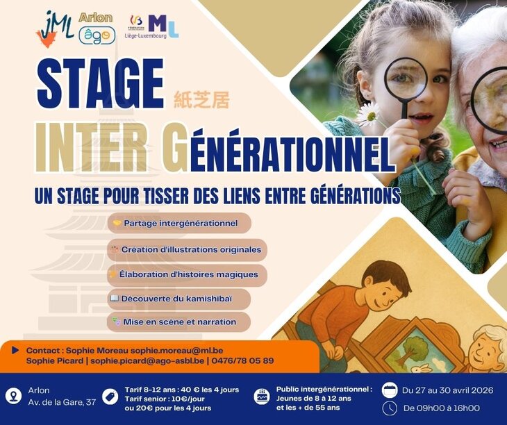 Stages,cours Stage intergénérationnel Kamishibaï - Création d’histoires théâtre d’images
