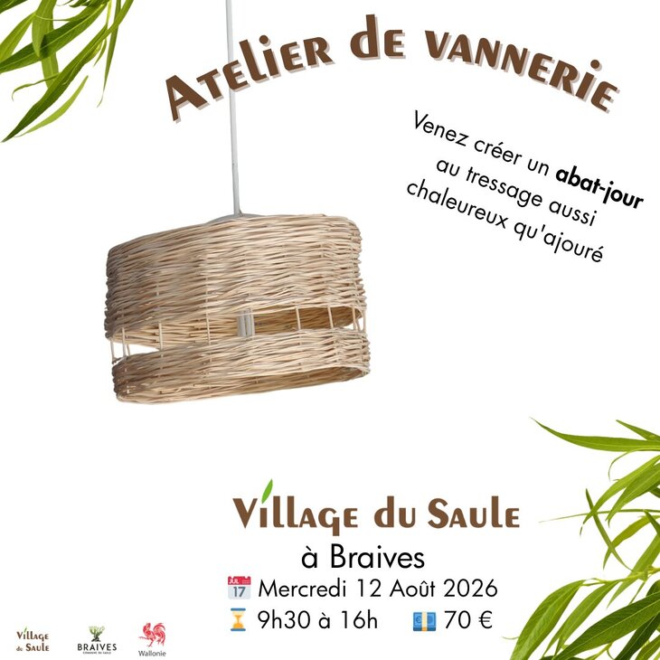 Stages,cours Atelier Vannerie - Créer votre abat-jour