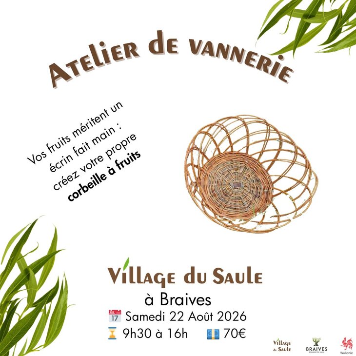 Stages,cours Atelier Vannerie - Corbeille fruits