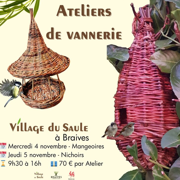 Stages,cours Atelier vannerie : Spécial oiseaux