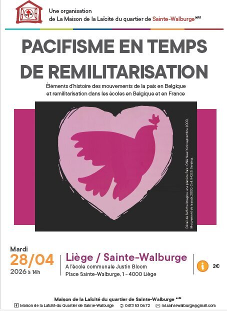 Conférences « Pacifisme temps remilitarisation»