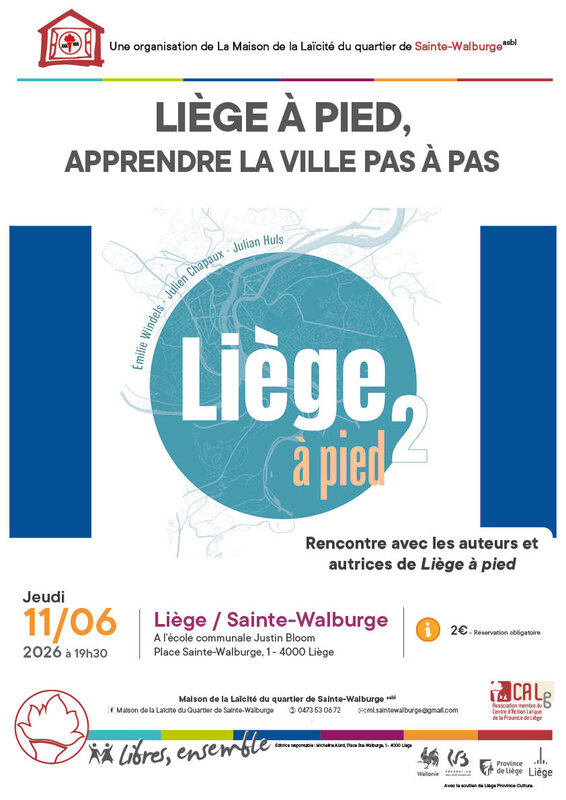 Conférences Liège pied, apprendre Ville à pas