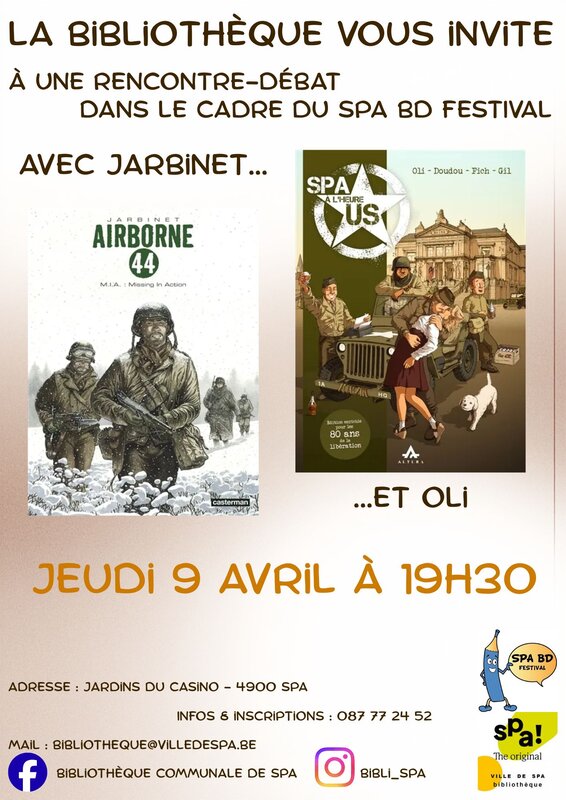 Conférences Rencontre littéraire avec Philippe Jarbinet Oli