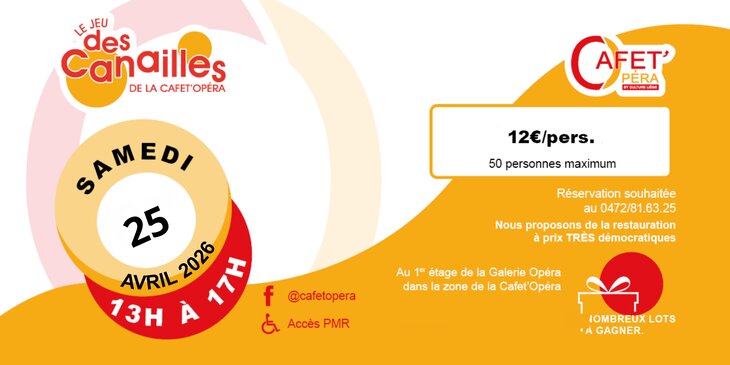 Loisirs Le des Canailles la Cafet Opéra