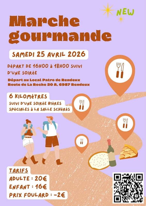 Loisirs Marche Gourmande Patro Rendeux