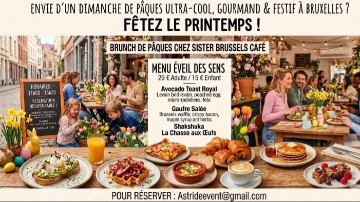 Loisirs Festin Printemps : Brunch gourmand Chasse œufs famille