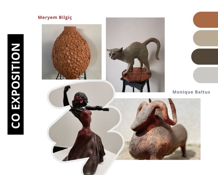 Expositions Co exposition: Monique Baltus Meryem Bilgiç