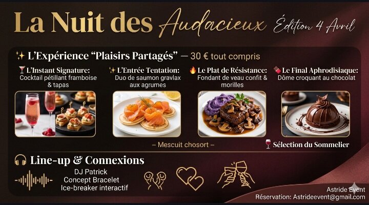 Soirées La Nuit Audacieux