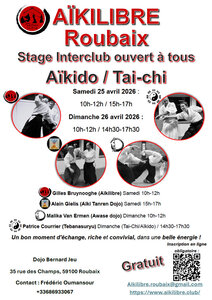 Stages,cours Stage  d échange Interclub Aikido / Tai-Chi