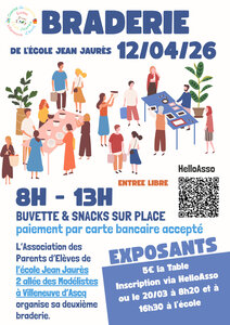 Loisirs Braderie écoles Jean Jaurès