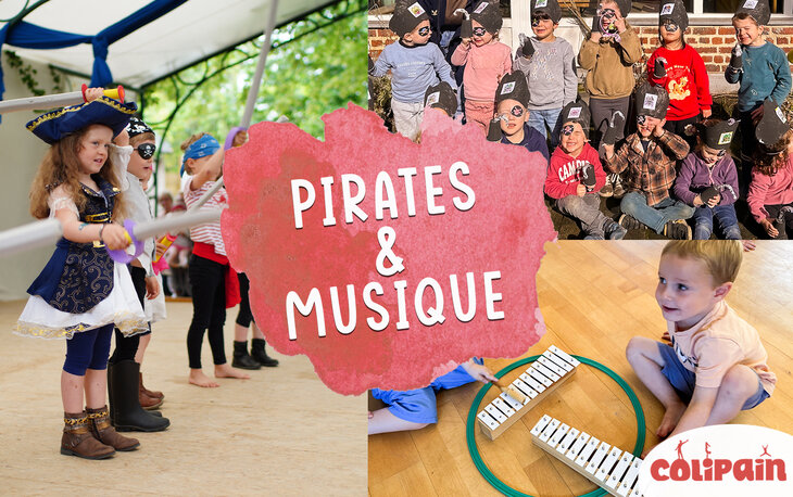 Stages,cours Colipain - Stages enfants - Mini Pirates & Musique