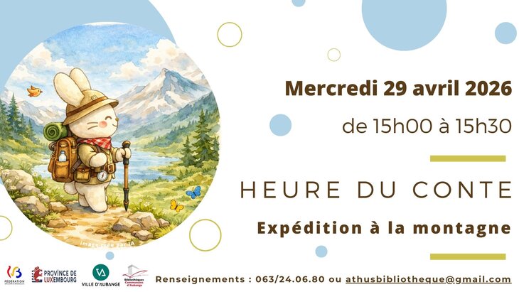 Spectacles Heure conte la bibliothèque d Athus | Expédition la montagne