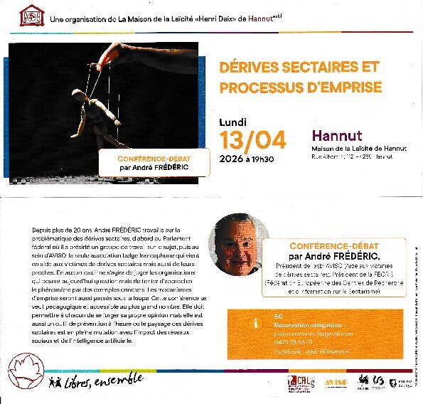 Conférences Dérives sectaires processus d emprise