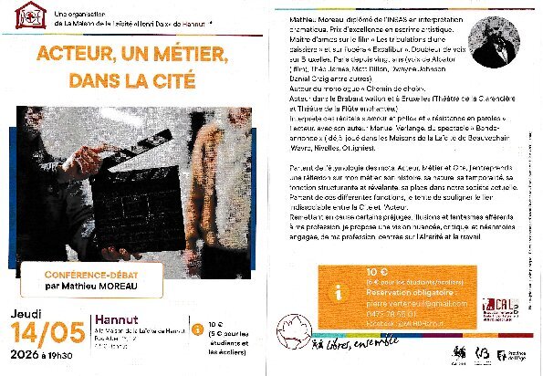 Conférences Acteur, métier, dans cité